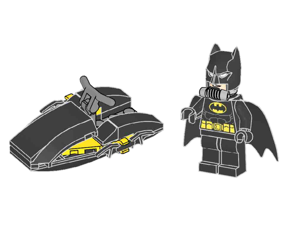 Lego Batman on Jet Boat