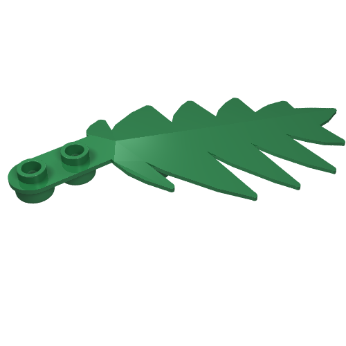 Lego Plant, Palm Leaf Large 10 x 5 / Green