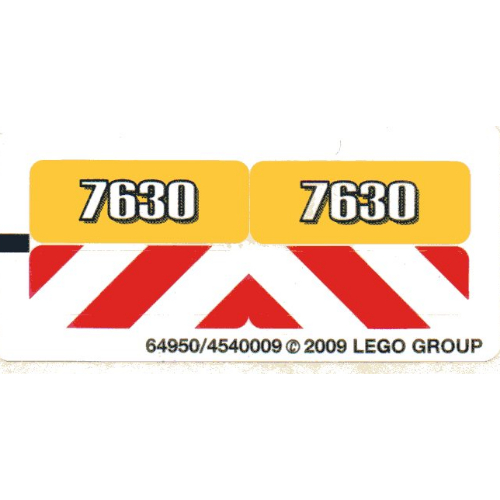 Lego Sticker Sheet for Set 7630-1
