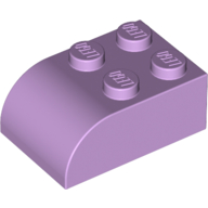 Lego Brick Curved 2 x 3 / Lavender