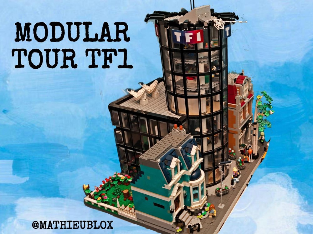 Lego Tour TF1 (TV Tower / Cylinder Tower)