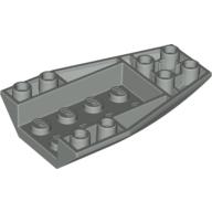 Lego Brick Wedged, Curved Inverted 6 x 4 / Light Gray