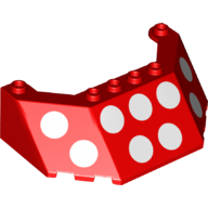 Lego Windscreen 5 x 8 x 2 with White Dots Print