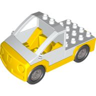 Lego Duplo Truck Pickup Flatbed with Yellow Base with Lego Logo on Front Print