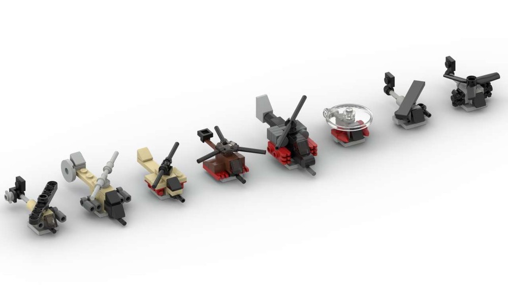 Lego Micro Helicopters