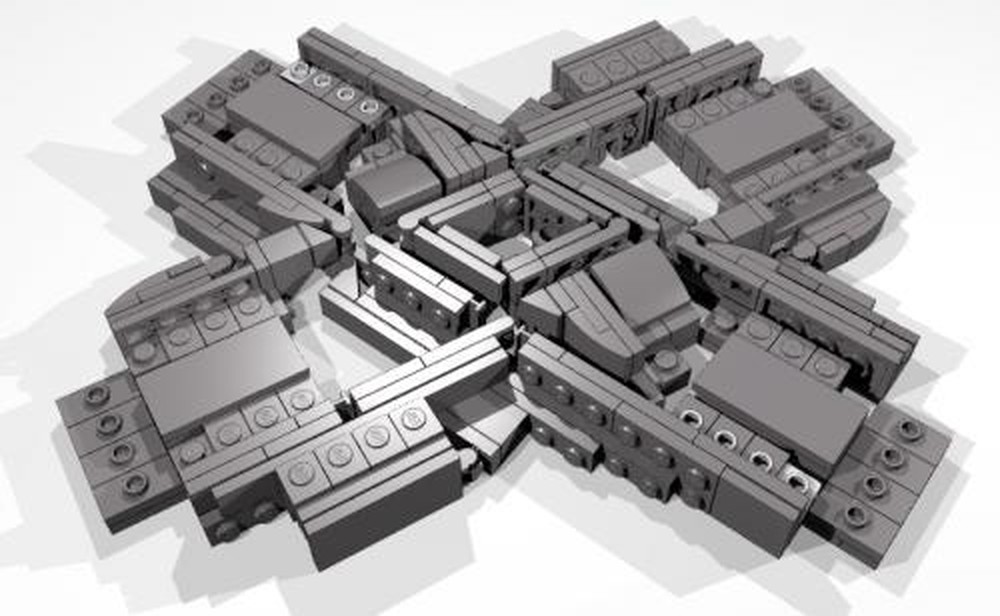 LEGO Train Diamond Crossing, version 11