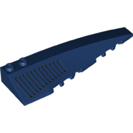Lego Brick Wedged, Curved 10 x 3 Right with Black Lines (Grill) Print / Dark Blue
