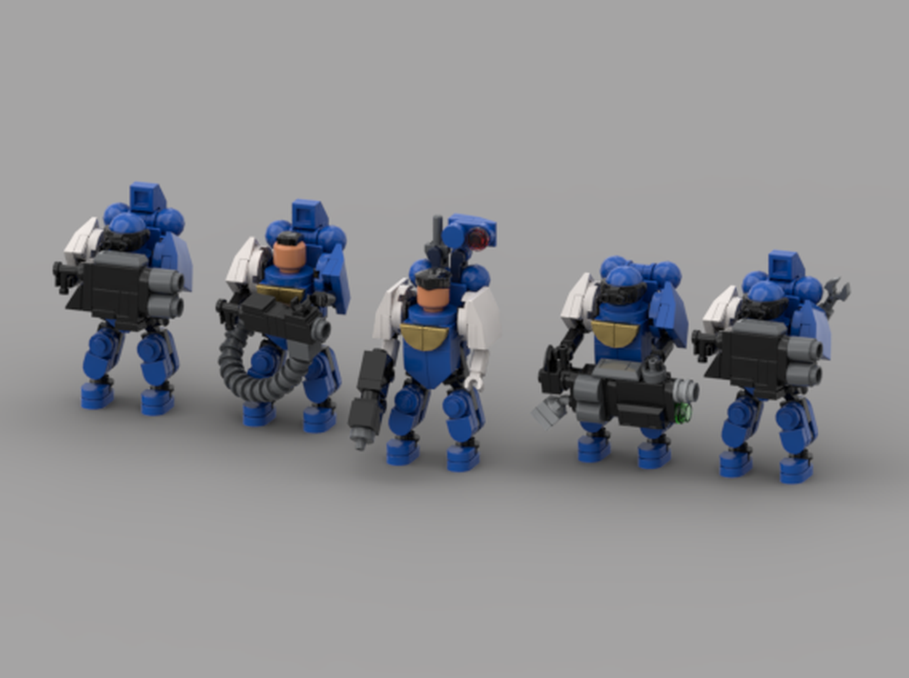 Lego Devastator squad ULTRAMARINES
