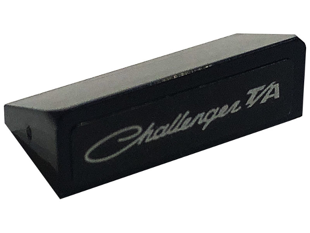 Lego Slope 30 1 x 2 x 2/3 with Silver 'Challenger T/A' Pattern (Sticker) - Set 76904