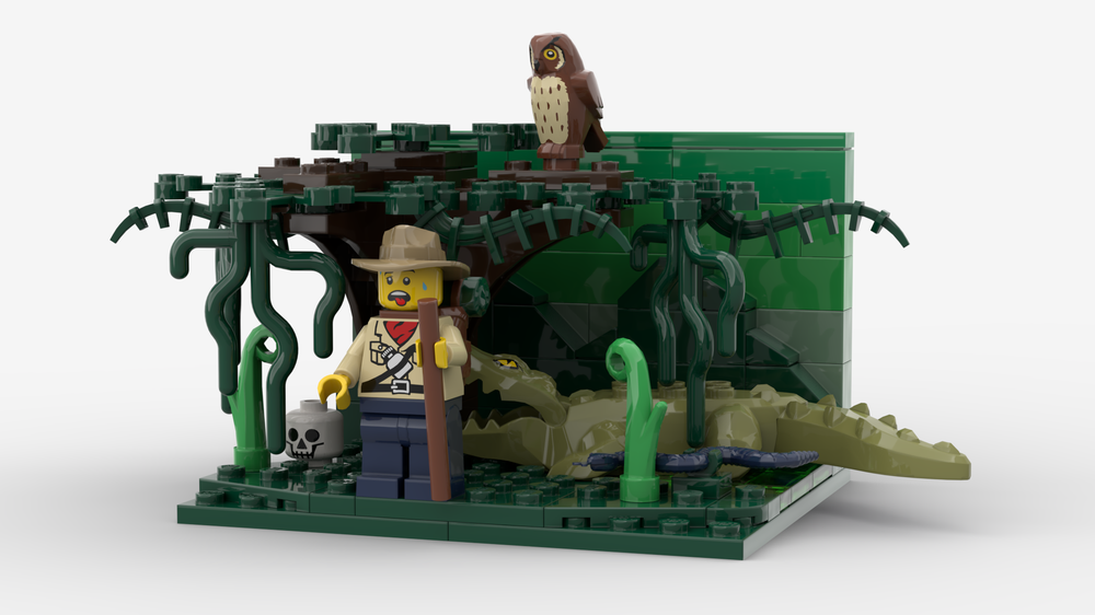 Lego Lost: A Swamp Diorama