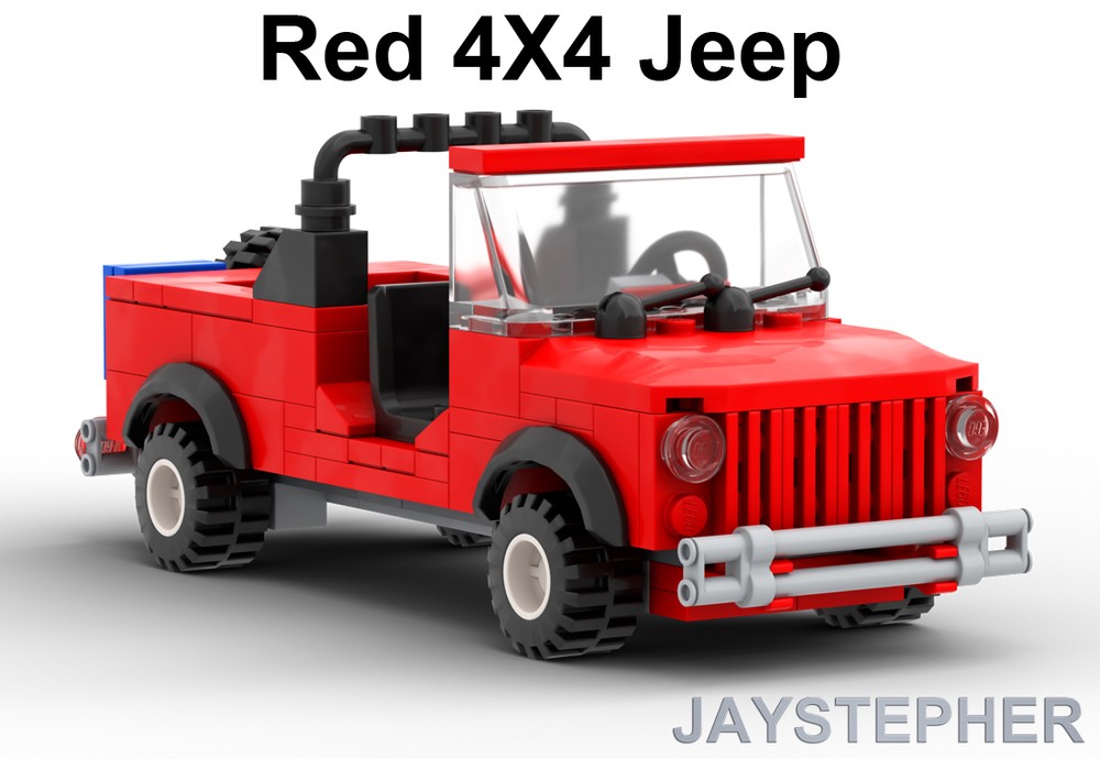 Lego Red 4x4 Jeep