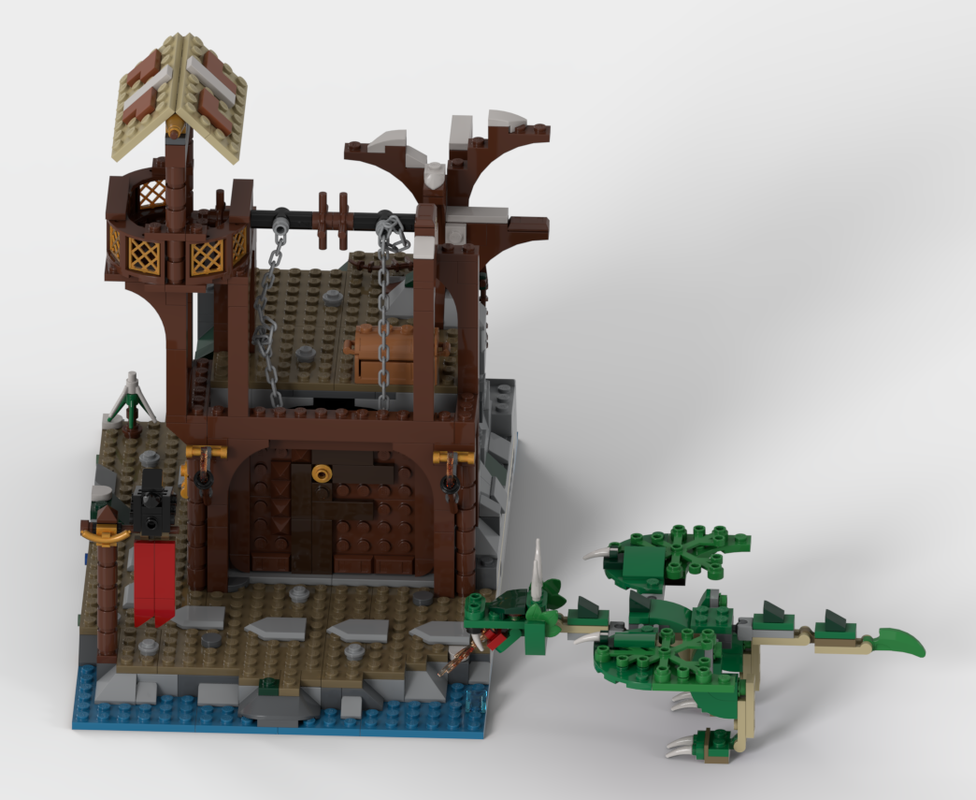 Lego Dragon Cave for Viking Village