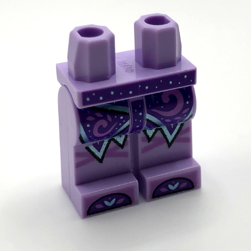 Lego Hips and Lavender Legs with Dark Purple Skirt, Shoes / Lavender