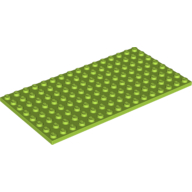 Lego Plate 8 x 16 / Lime
