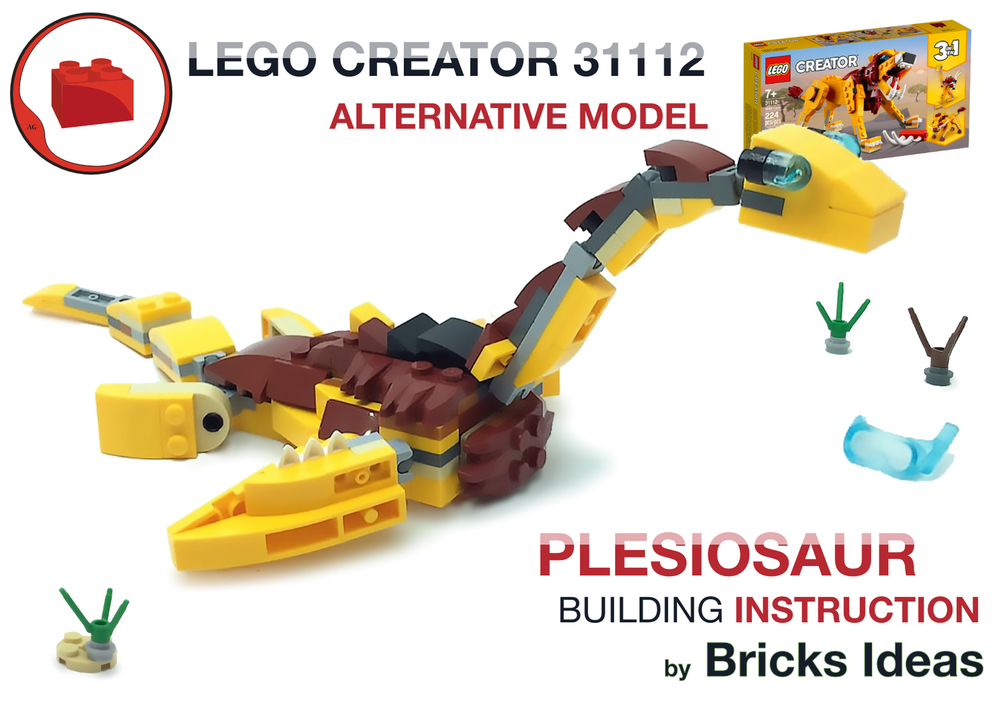 Lego Plesiosaur Dinosaur - Lego Creator 31112