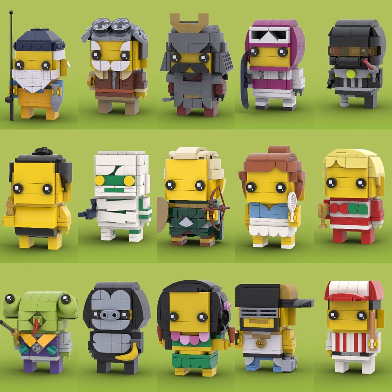 Lego CMF Series 3 BrickHeadz Bundle