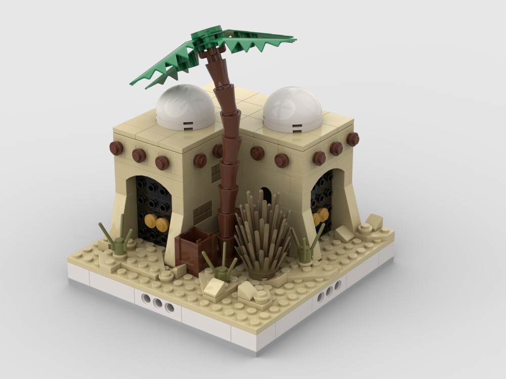 Lego Desert House #4 for a Modular Desert village