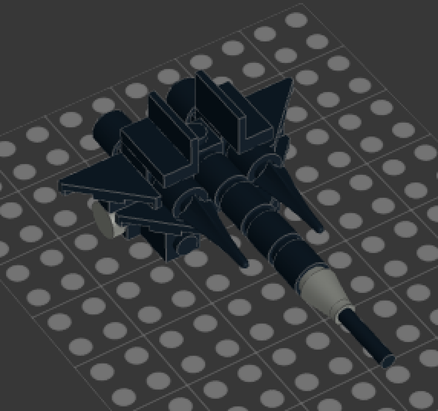 Lego Miniature Lockheed SR-71 Blackbird