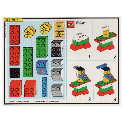 Lego Creator Board Game Model Card (Black): Robot / [No Color/Any Color]