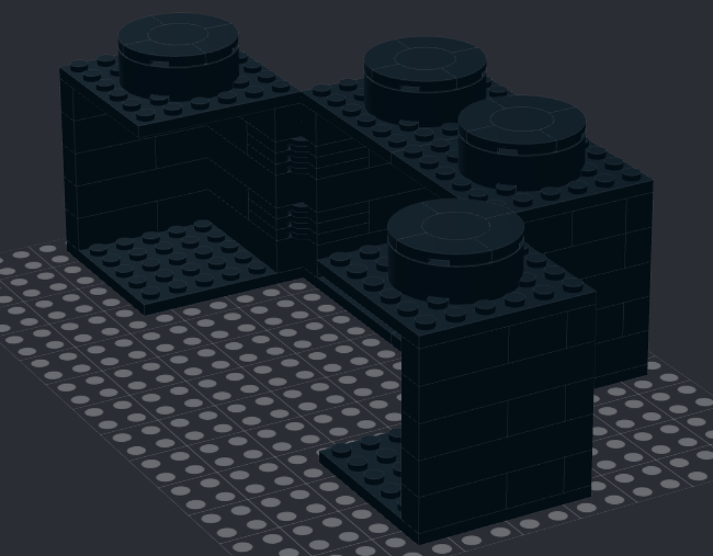 Lego 4 hinged 2x2 big brick