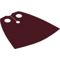 Lego Neckwear Cape, Standard with Gray Back and Black Slashes Print [Traditional Starched Fabric] / Dark Red