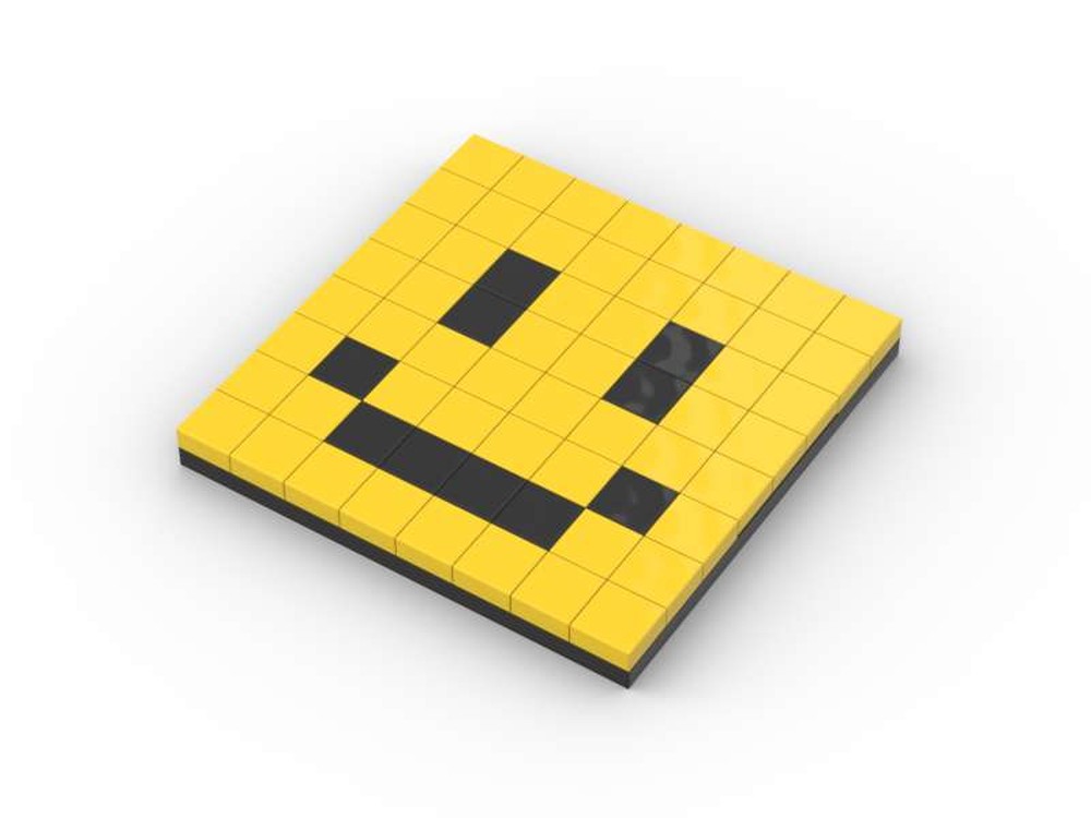 Lego smile pixel art