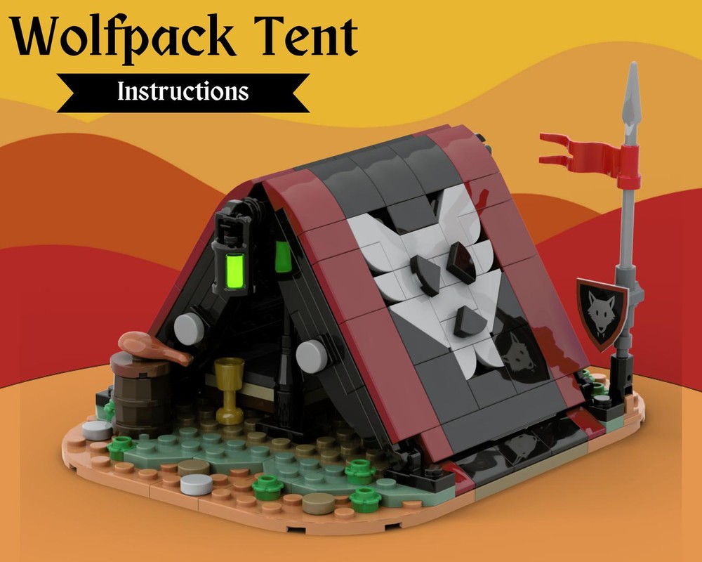 Lego Wolfpack Bandit Tent - Lego castle Moc