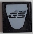 Lego Tile 2 x 2 with 'R1200 GS' Pattern (Sticker) - Set 42063