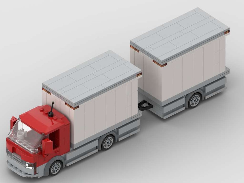 Lego Cargo Truck with Trailer and Boxes - New Price