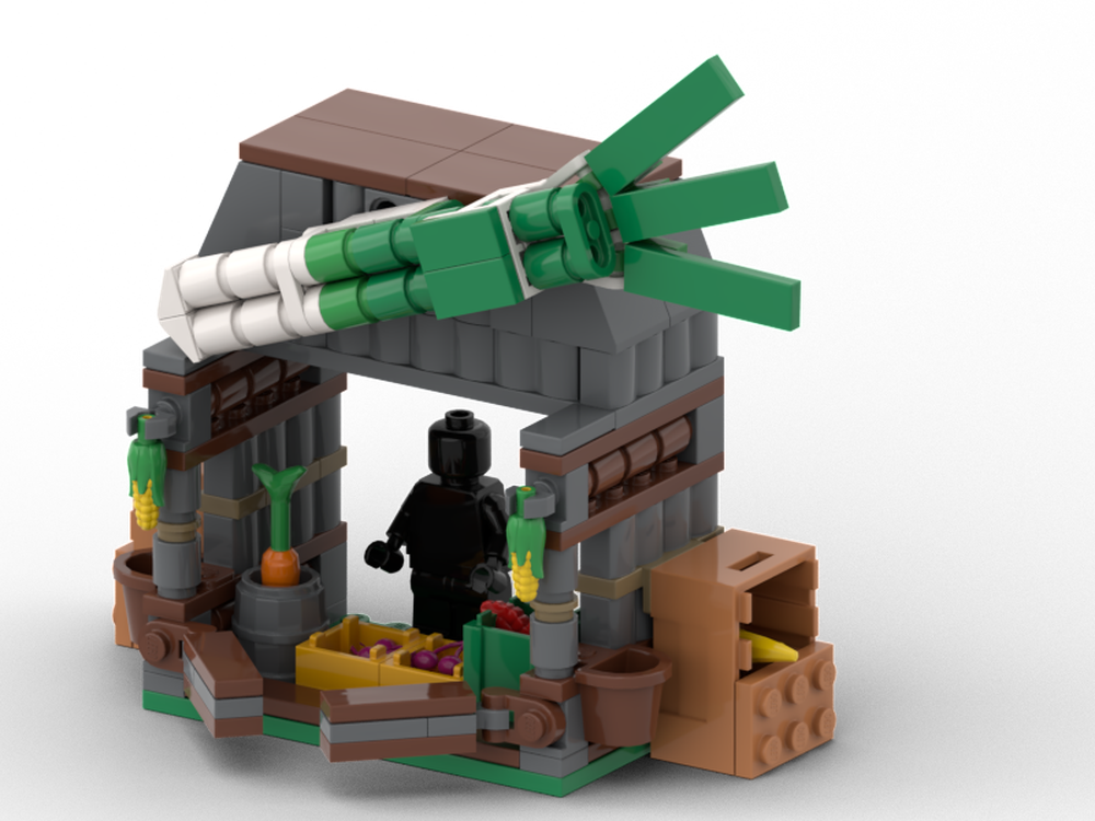 Lego Farm stand / Vegetable and fruits stand / Food display