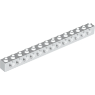 Lego Technic Brick 1 x 14 [13 Pin Holes] / White
