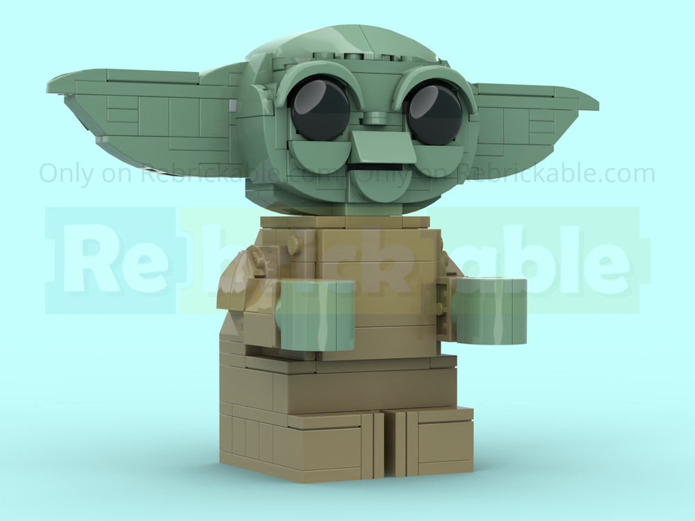 Lego Upscaled Grogu Minifigure