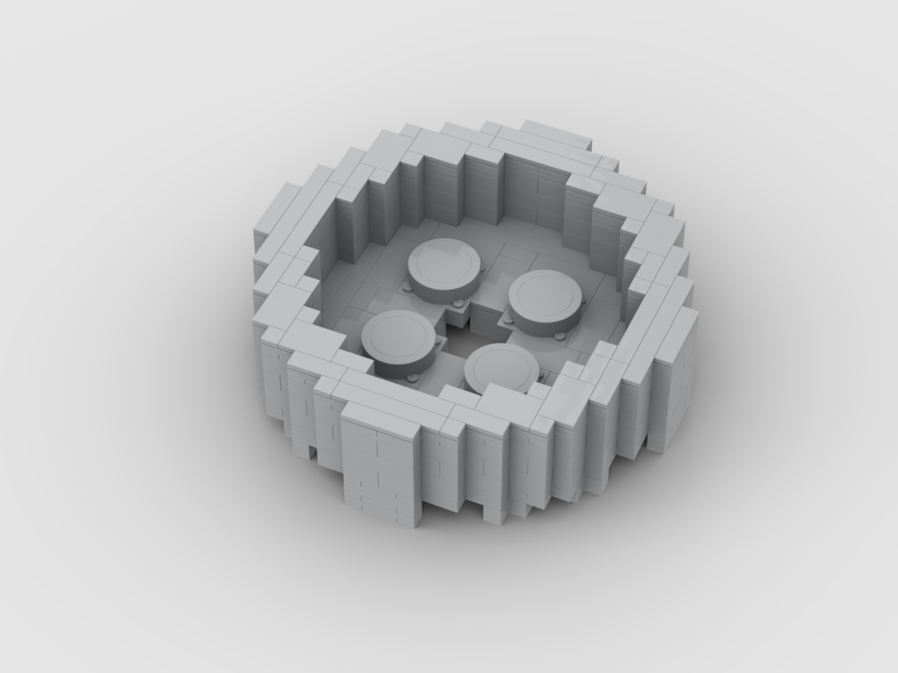 Lego UpScale-68325-Brick Round 4x4