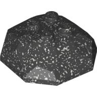 Lego Rock Boulder, Top / Speckle Black-Silver