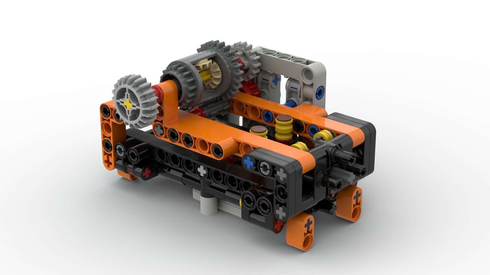 Lego 2 Speed Automatic Gearbox - Wormgear Prototype