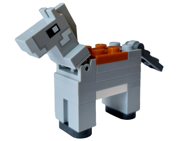 Lego Minecraft Donkey, 1 x 4 Plates - Brick Built