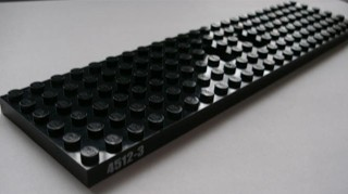 Lego Train Base 6 x 24 with 3 Round Holes Each End with '4512-3' Pattern on Both Sides (Stickers) - Set 4512