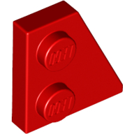 Lego Wedge Plate 2 x 2 Right / Red
