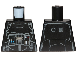 Lego Torso SW First Order TIE Fighter Pilot Pattern / Black