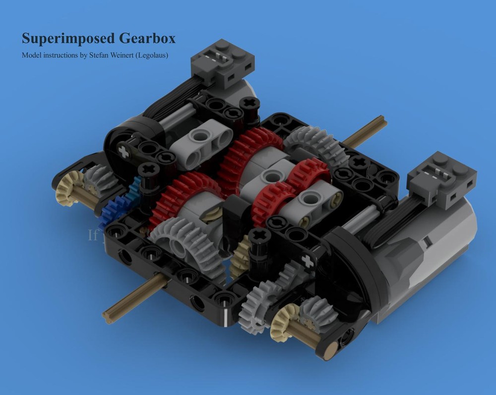 Lego Small Superimposed Gearbox