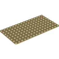 Lego Baseplate 8 x 16 / Tan
