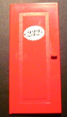 Lego Door 1 x 6 x 10 with '232' Pattern (Sticker) - Set 232