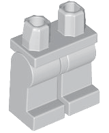 Lego Hips  and Legs Plain / Light Bluish Gray