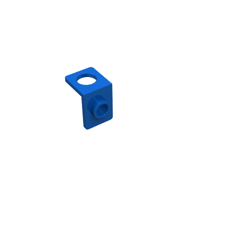 Lego Bar 1 x 12 with 1 x 2 Plate End with Solid Studs and 1 x 1 Round Plate End / Blue