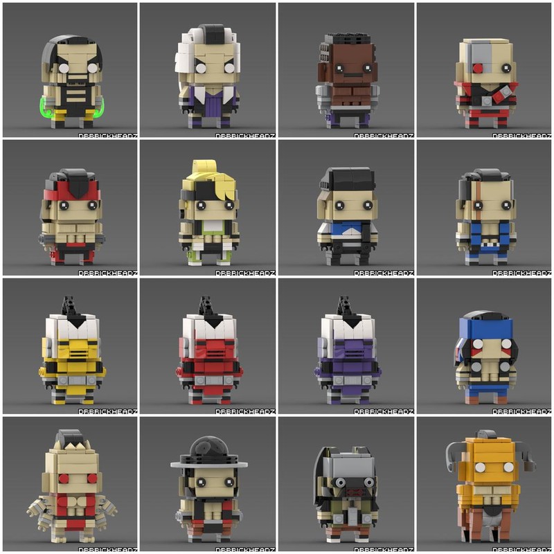 Lego Mortal Kombat 3 Brickheadz Collection