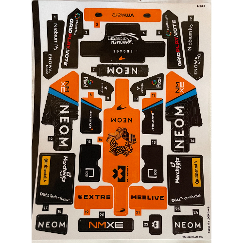 Lego Sticker Sheet for Set 42166-1 / [No Color/Any Color]