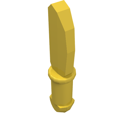 Lego Equipment Cutlery - Knife [Kitchen Implements Kit] / Yellow