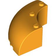 Lego Brick Round Corner 6 x 6 x 2 / Bright Light Orange