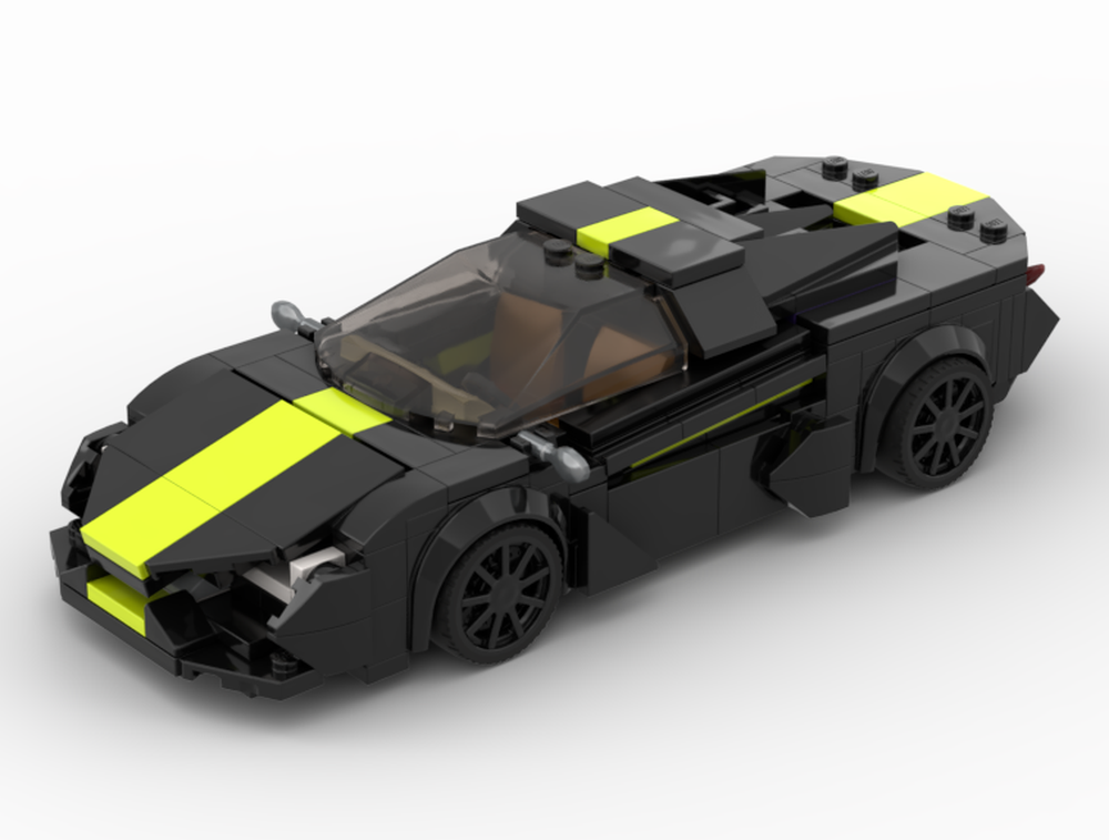 Lego Lamborghini Revuelto Version 3 (Black Knight)