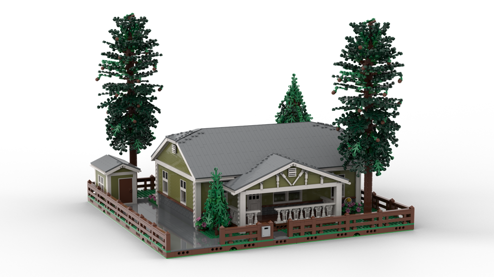 Lego 2 Bedroom Ranch Bungalow Shell